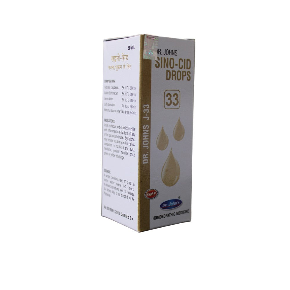 Dr Johns J 33 Sino-Cid Drops 30 Ml Johns