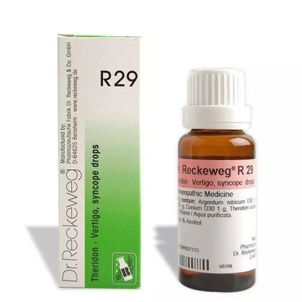 Dr Reckeweg R 29 Vertigo,Syncope 22 Ml Reckeweg