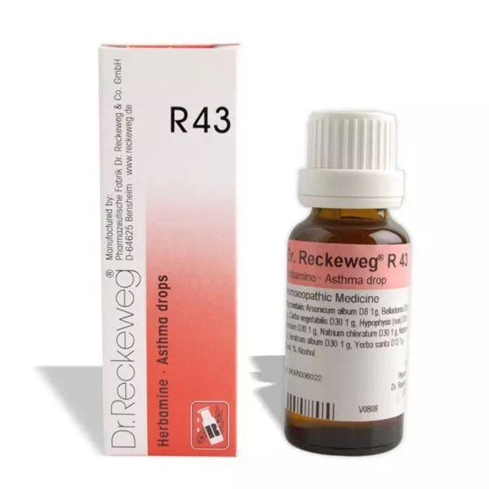 Dr Reckeweg R 43 Asthmatic Constitution 22 Ml Reckeweg