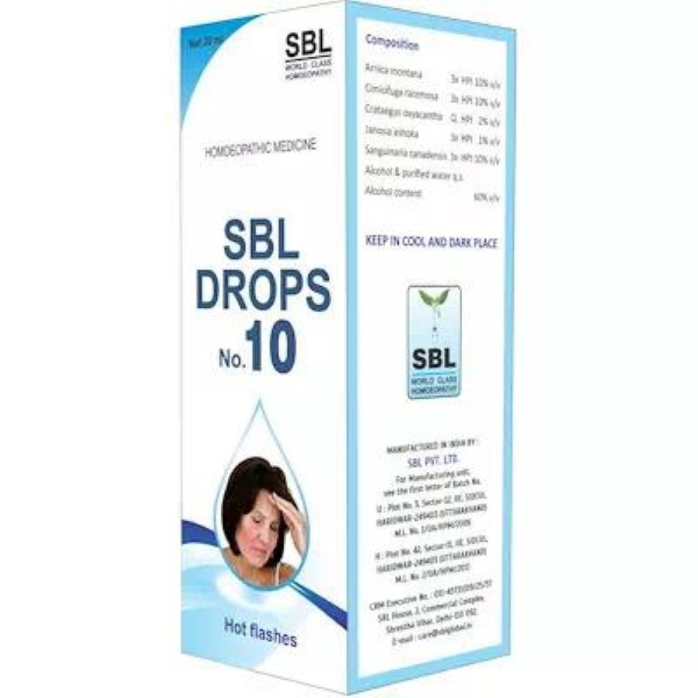 Sbl No 10 Hot Flashes 30 Ml Sbl