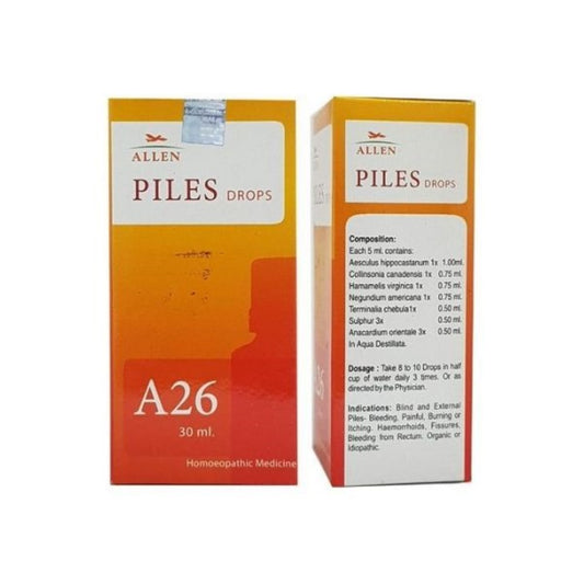 Allen A26 Piles Drops 30 Ml Allenhyd