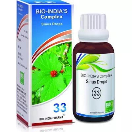 Bio India Complex No 33 Kurvesin Sinus Drops 30 Ml Bioindia