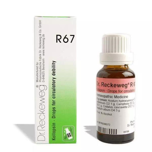 Dr Reckeweg R 67 Circulatory Debility 22 Ml Reckeweg