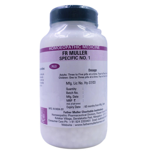 Specific Pills No 1 100 Gm Mullers Homoeopathy