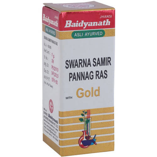 Baidyanath Jhansi Swarna Samir Ras With Gold