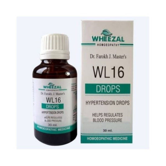 Wl Drops No 16 Hypertension Drops 30 Ml Wheezal
